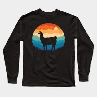 Retro Alpaca Long Sleeve T-Shirt